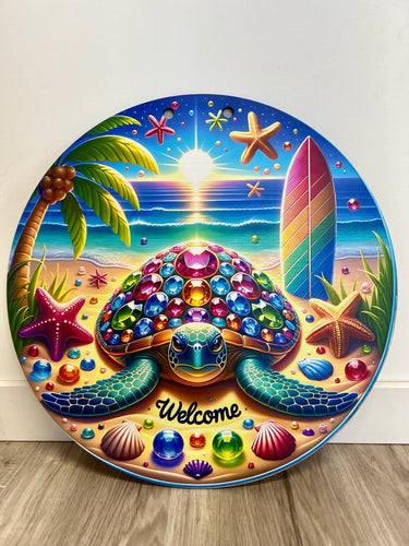 Bejeweled Turtle Door Hanger
